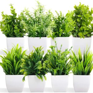 Dekorly Artificial Potted Plants 8 Pack